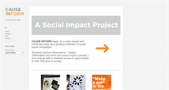 Desktop Screenshot of causeinform.com